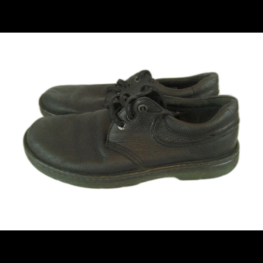 Mens Dr. Martens Hampshire Black Leather Slip Resistant Industrial Shoes sz 11M